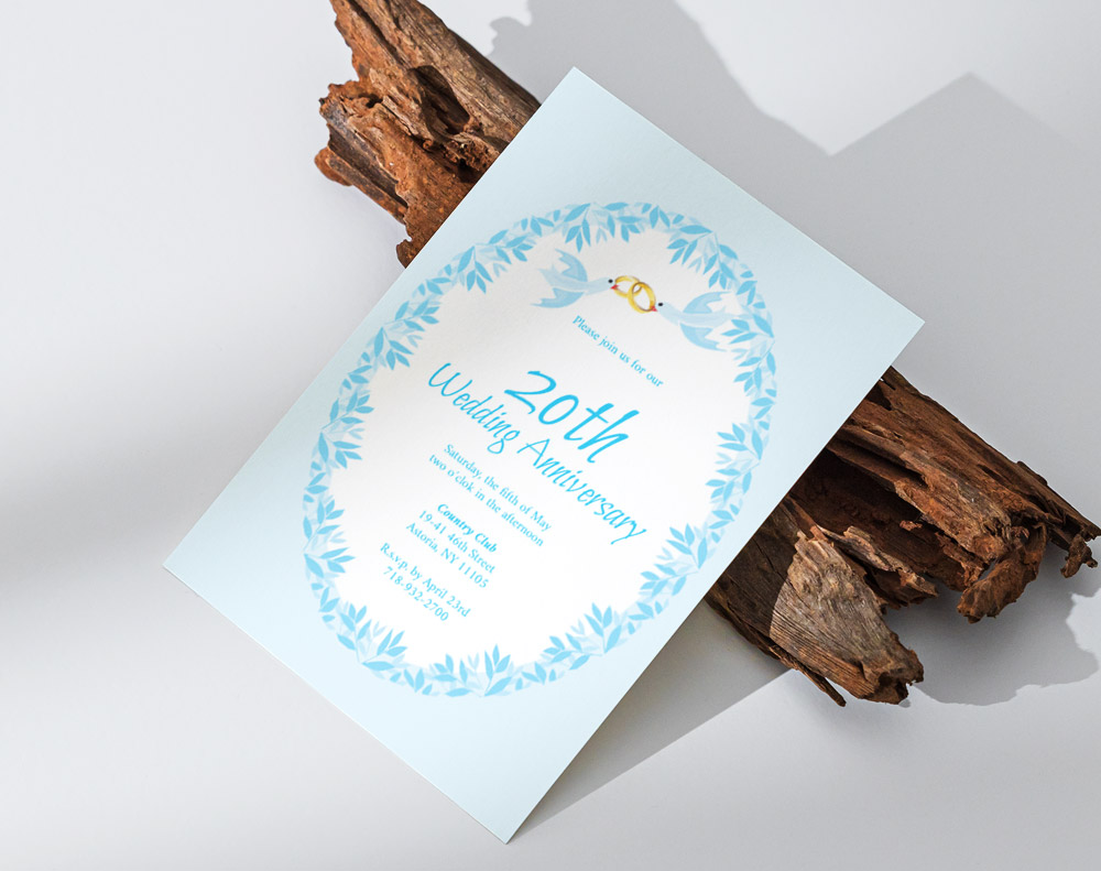 Kraft invitations - Design Template