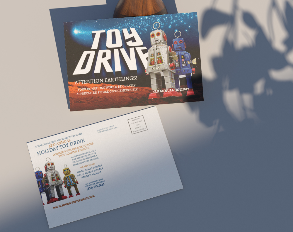 Velvet postcards - Design Template