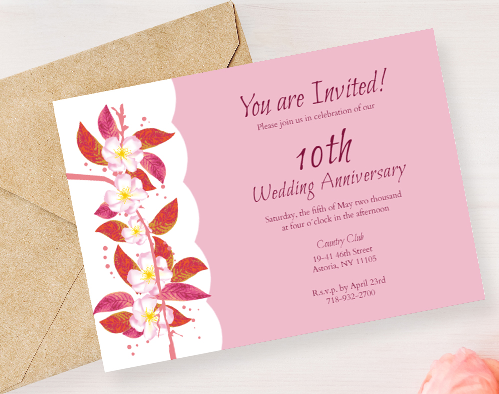 Velvet invitations - Design Template