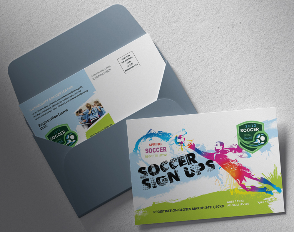 Ultra thick diamond glitter postcards - Design Template