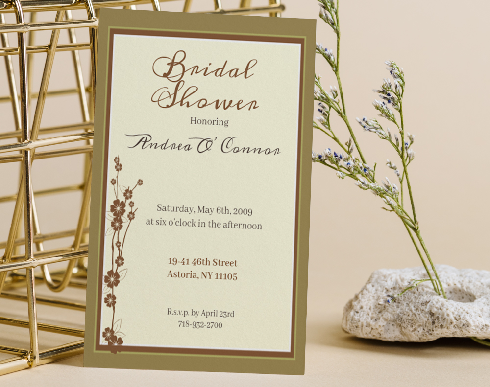 Ultra thick diamond glitter invitations - Design Template