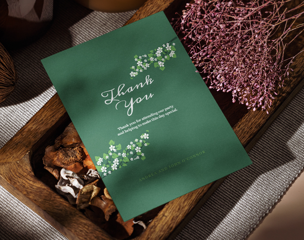 Kraft invitations - Design Template