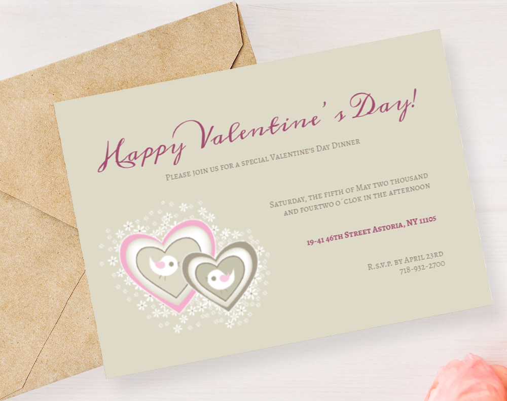 Velvet invitations - Design Template