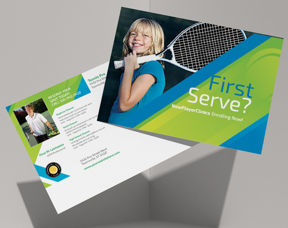 Ultra thick diamond glitter postcards - Design Template