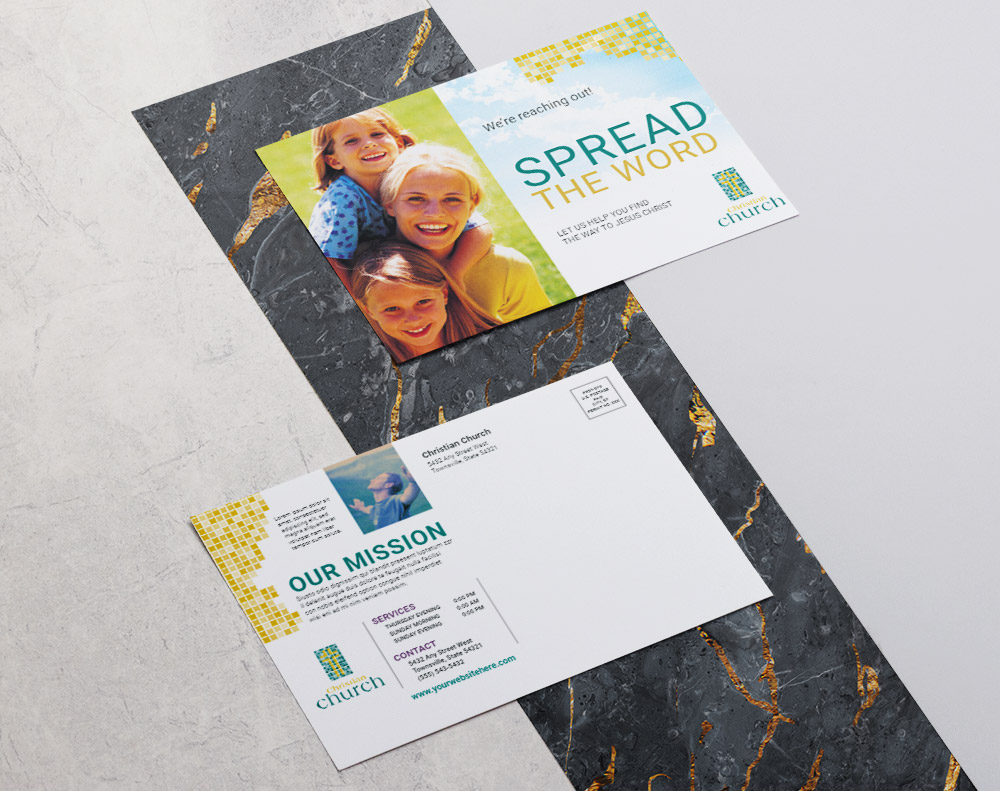 Silk postcards - Design Template