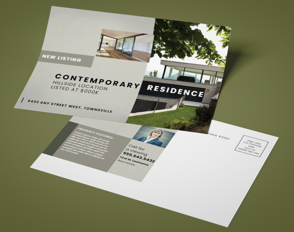 Silk postcards - Design Template