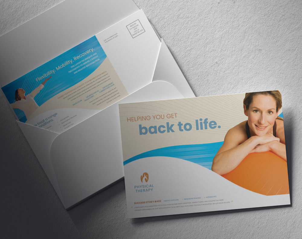 Ultra thick kraft postcards - Design Template