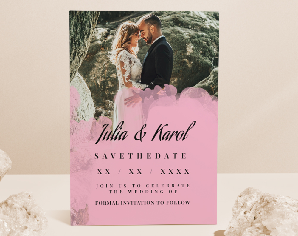 Diamond glitter invitations - Design Template