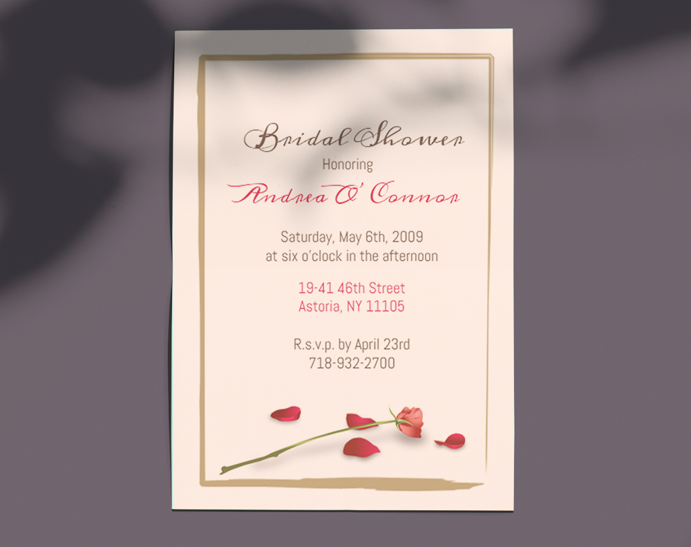 Kraft invitations - Design Template