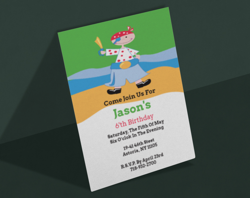 Kraft invitations - Design Template