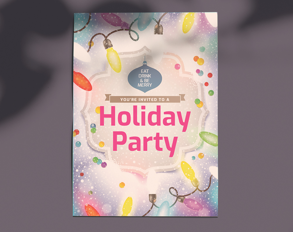 Kraft invitations - Design Template