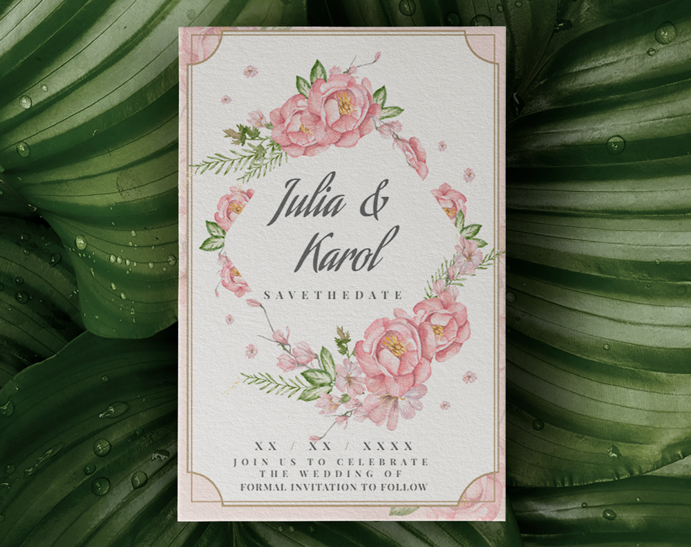 Ultra thick diamond glitter invitations - Design Template