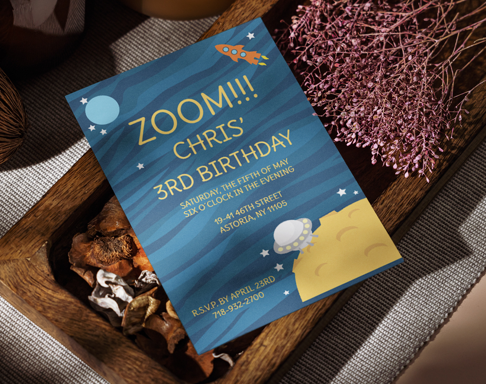 Velvet invitations - Design Template