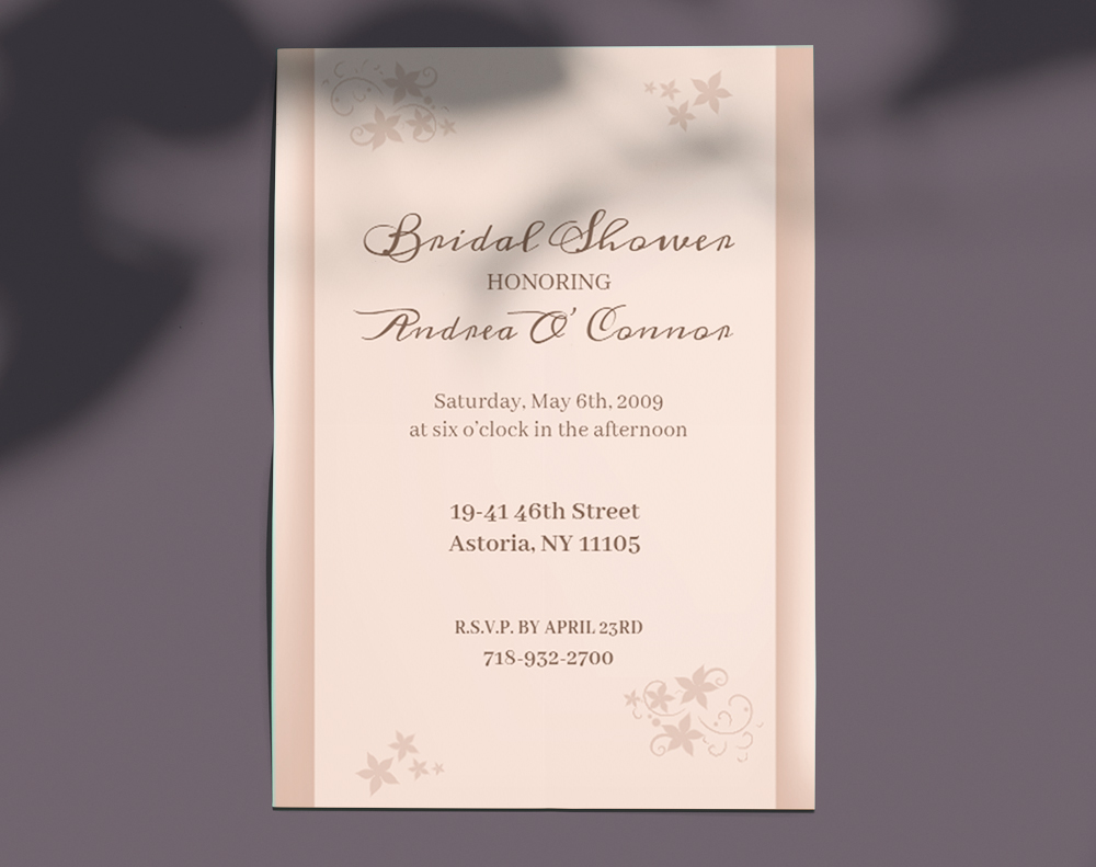 Velvet invitations - Design Template