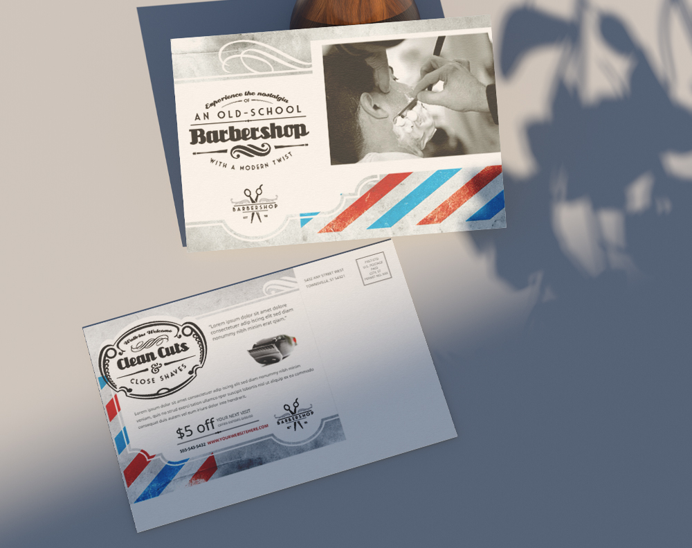 Oversized postcards - Design Template