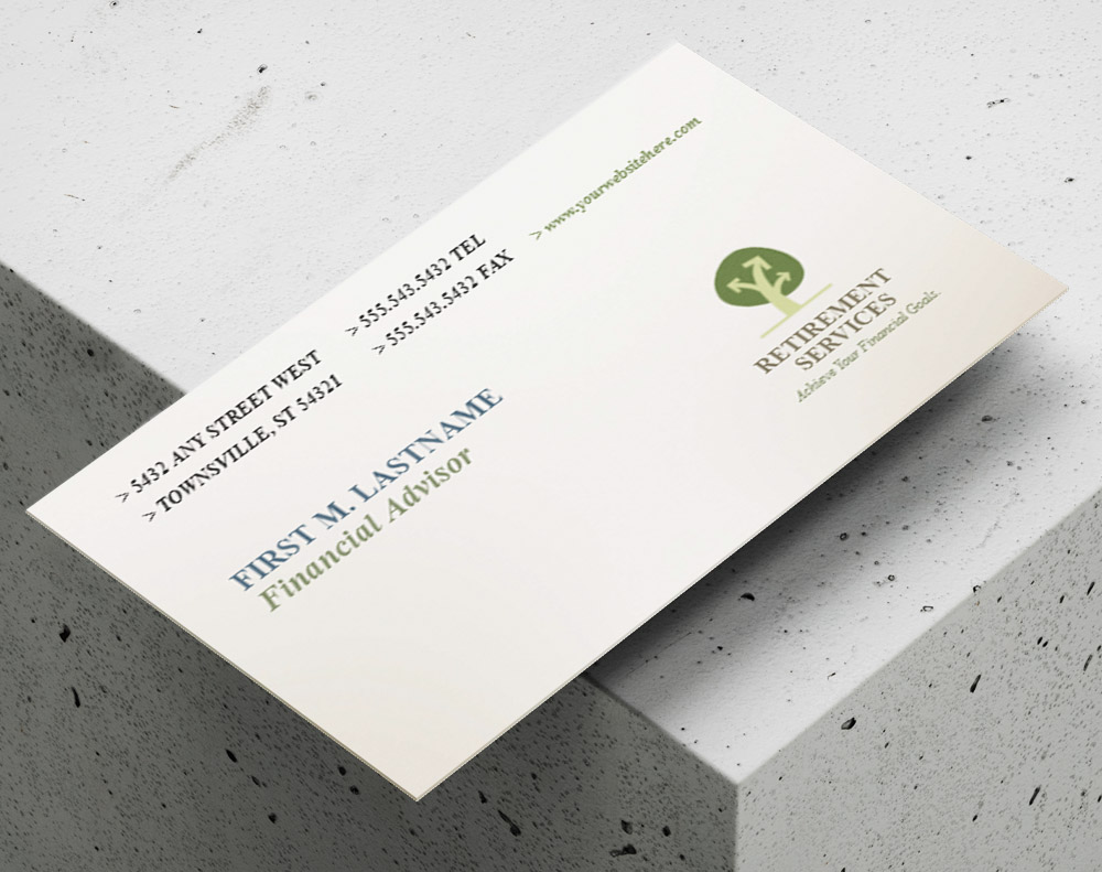 Ultra thick kraft business cards - Design Template