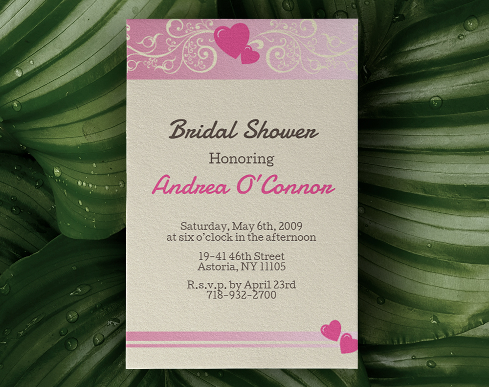 Velvet invitations - Design Template