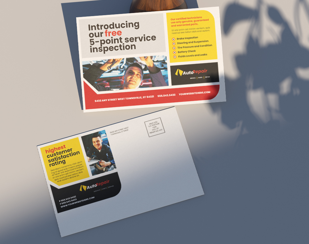 Starlustre postcards - Design Template