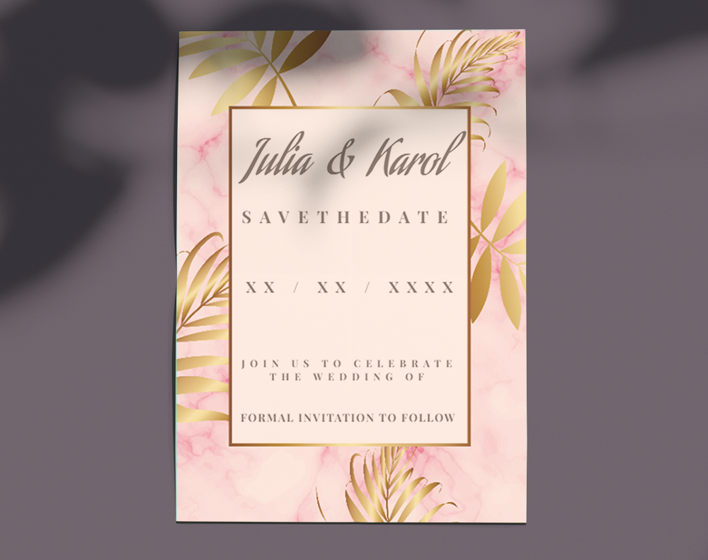 Velvet invitations - Design Template