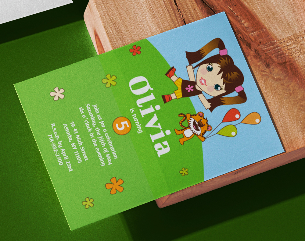 Ultra thick metallic pearl invitations - Design Template