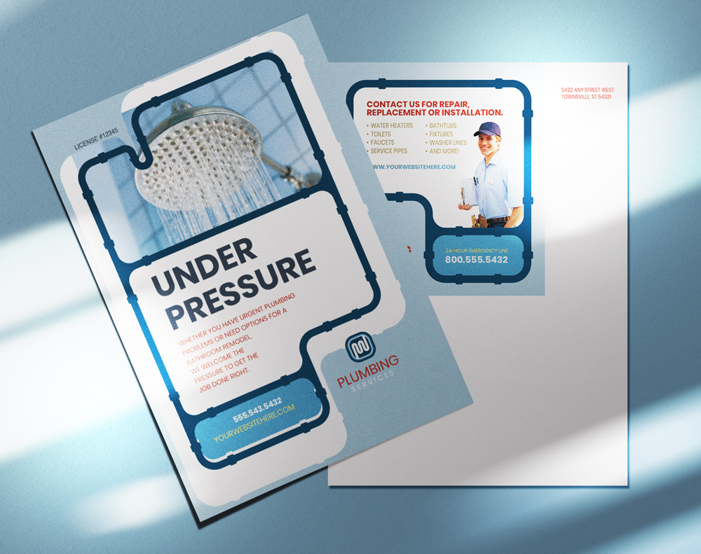 Kraft postcards - Design Template