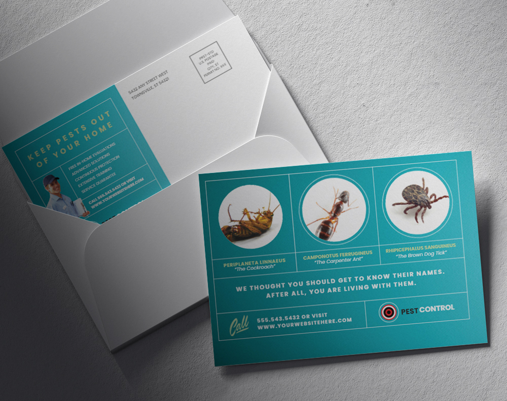 Soft touch postcards - Design Template