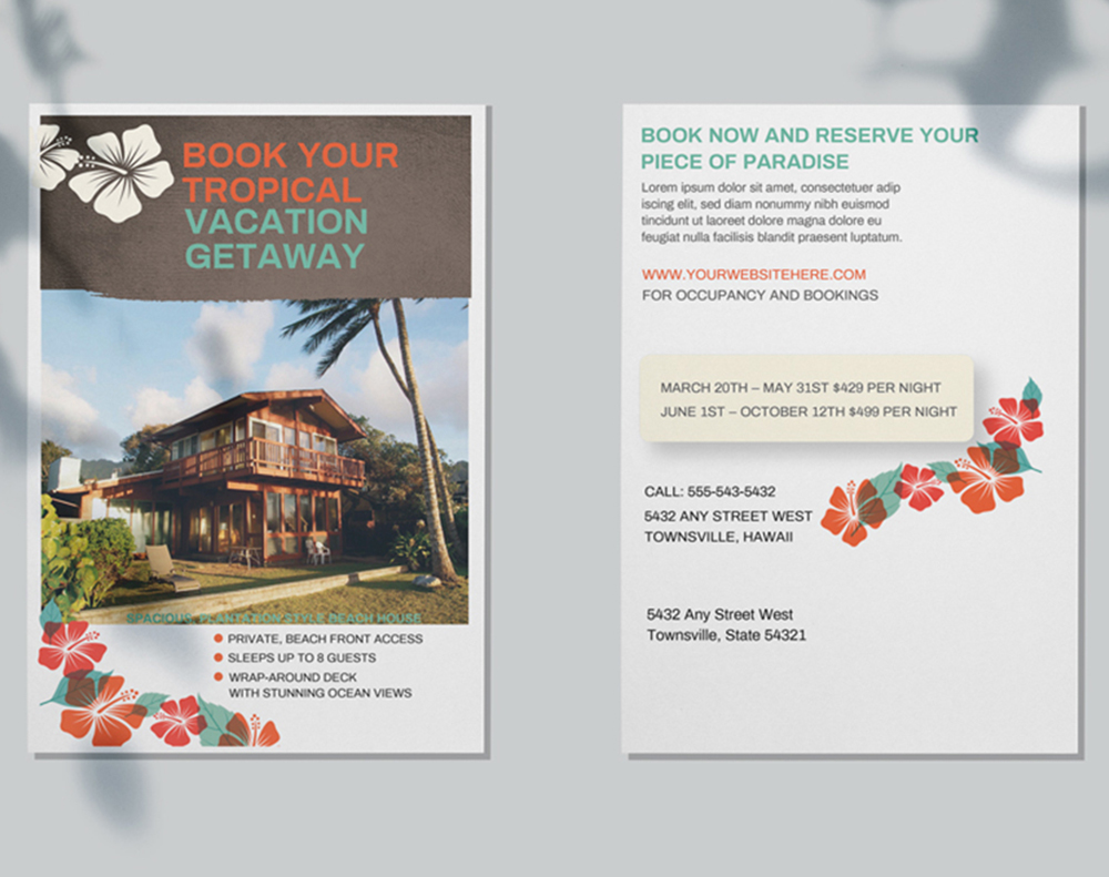 Starlustre postcards - Design Template