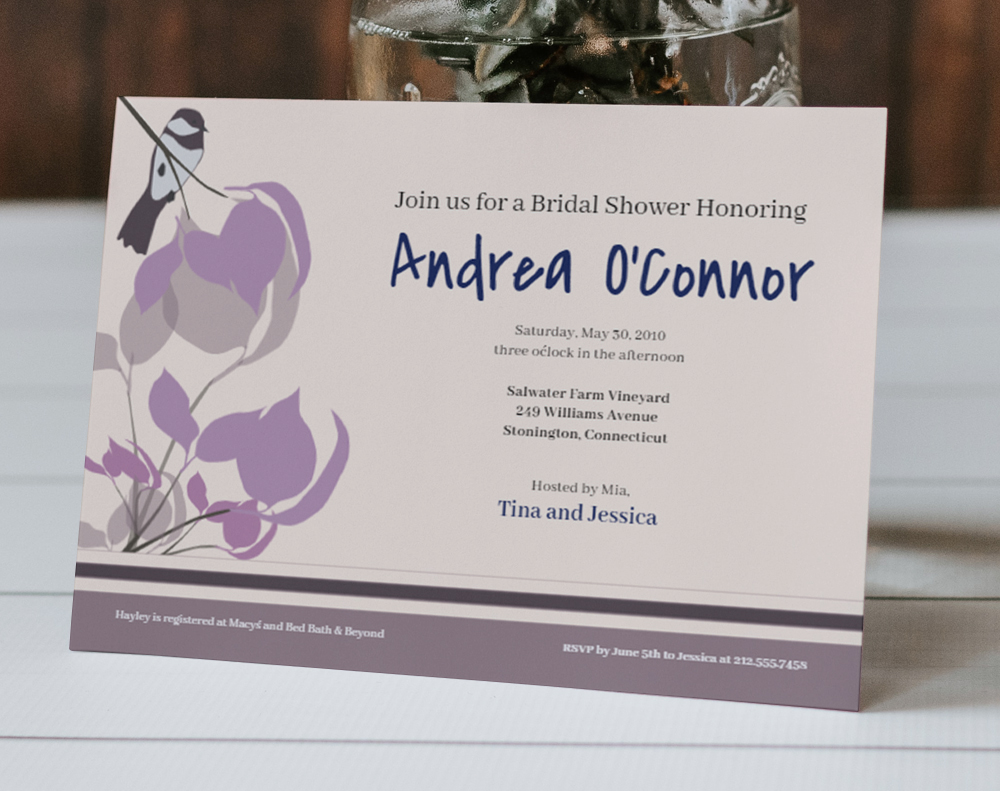 Diamond glitter invitations - Design Template