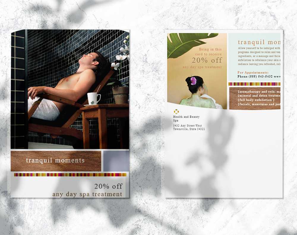 Oversized postcards - Design Template