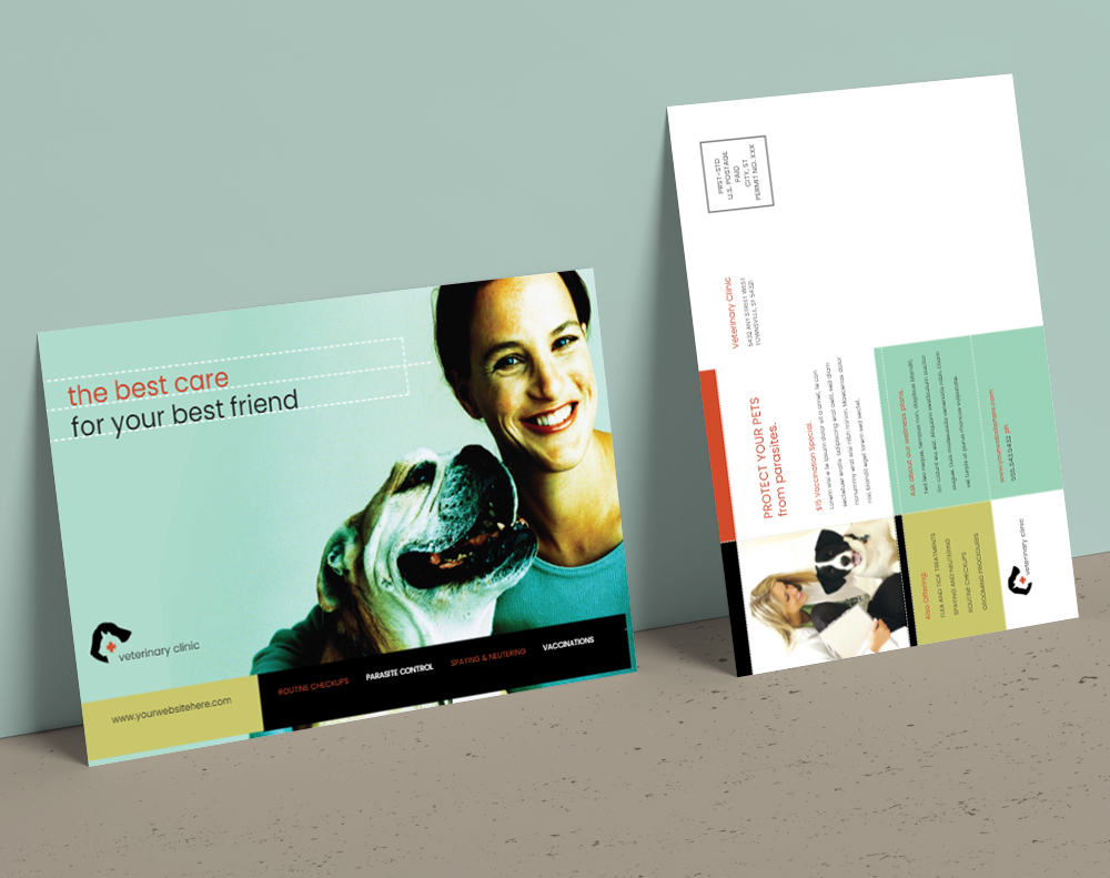 Black postcards - Design Template