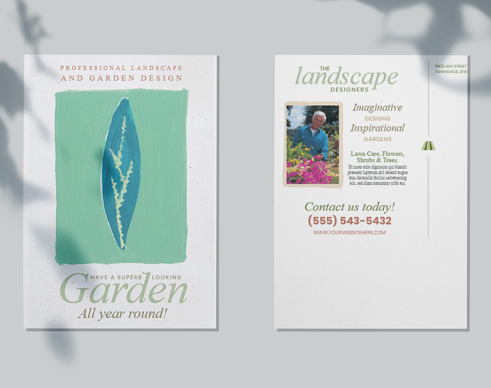 Ultra thick diamond glitter postcards - Design Template