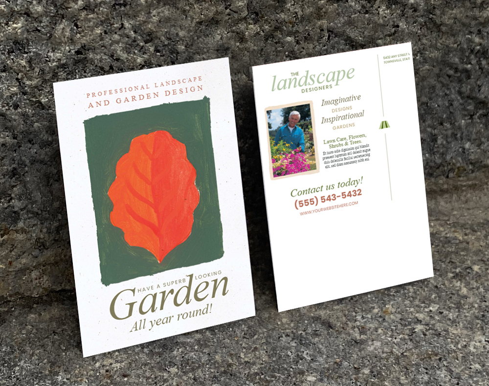 Ultra thick diamond glitter postcards - Design Template