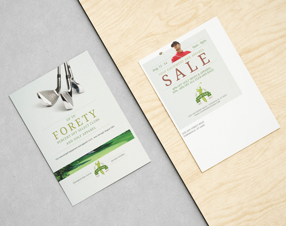 Oversized postcards - Design Template