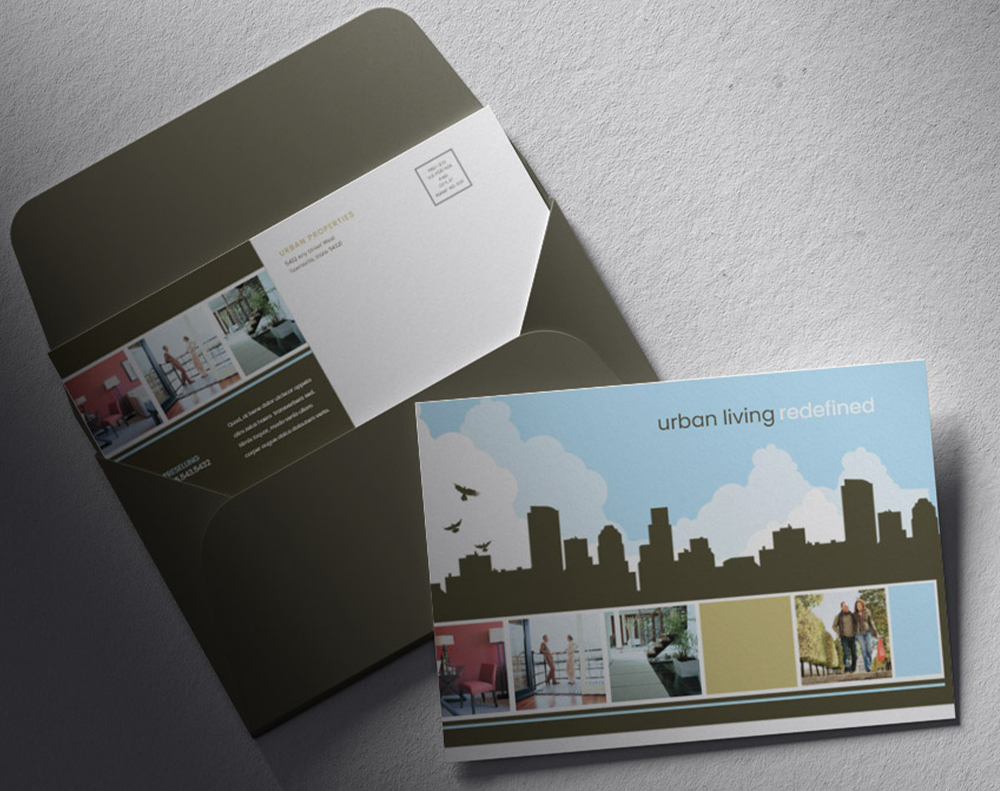 Black postcards - Design Template
