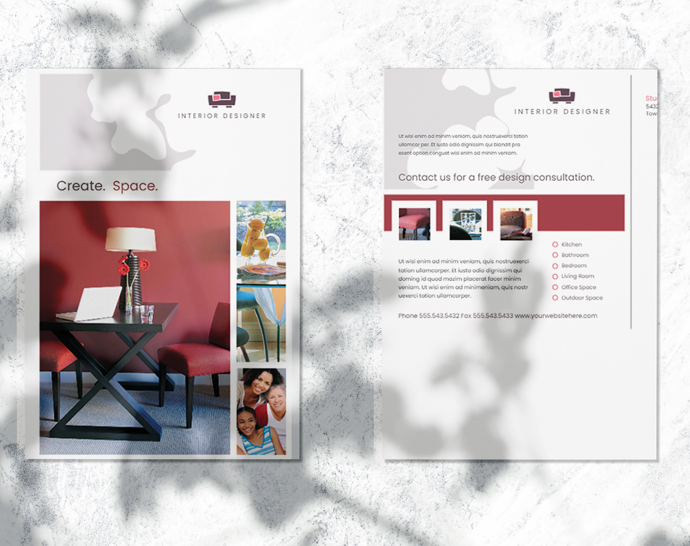 Kraft postcards - Design Template