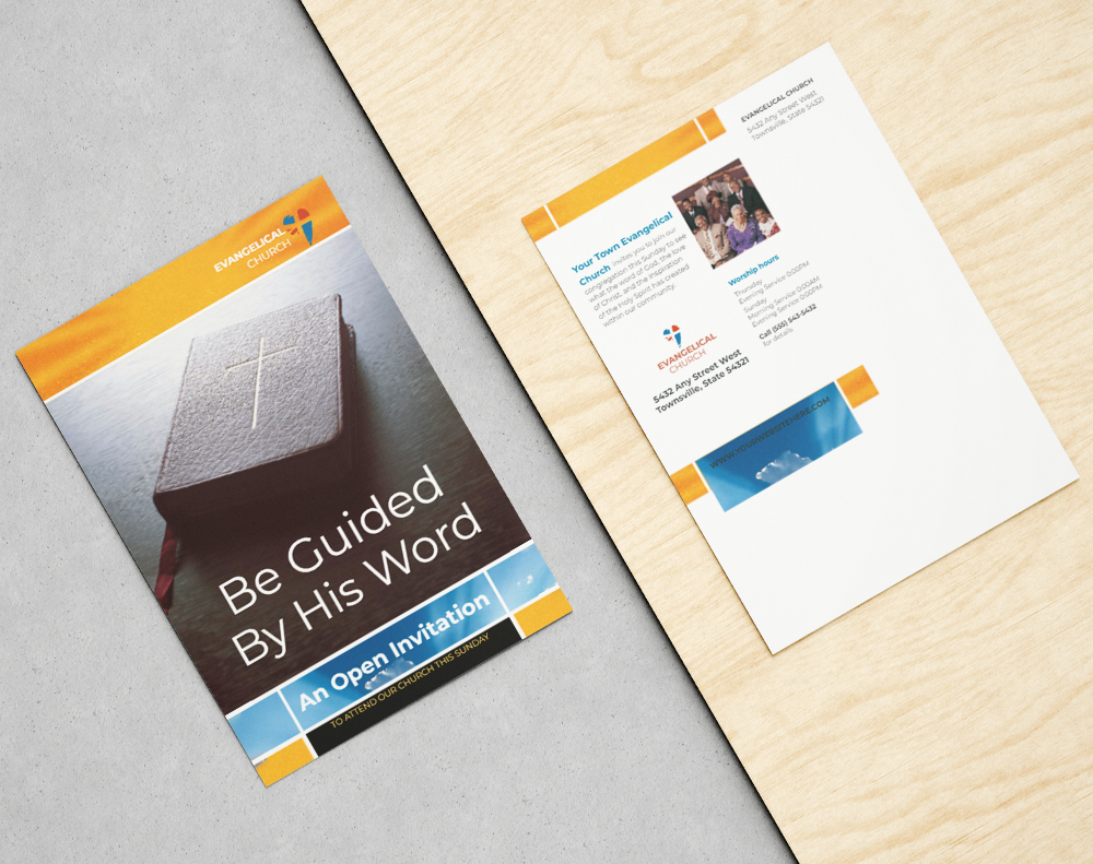 Soft touch postcards - Design Template