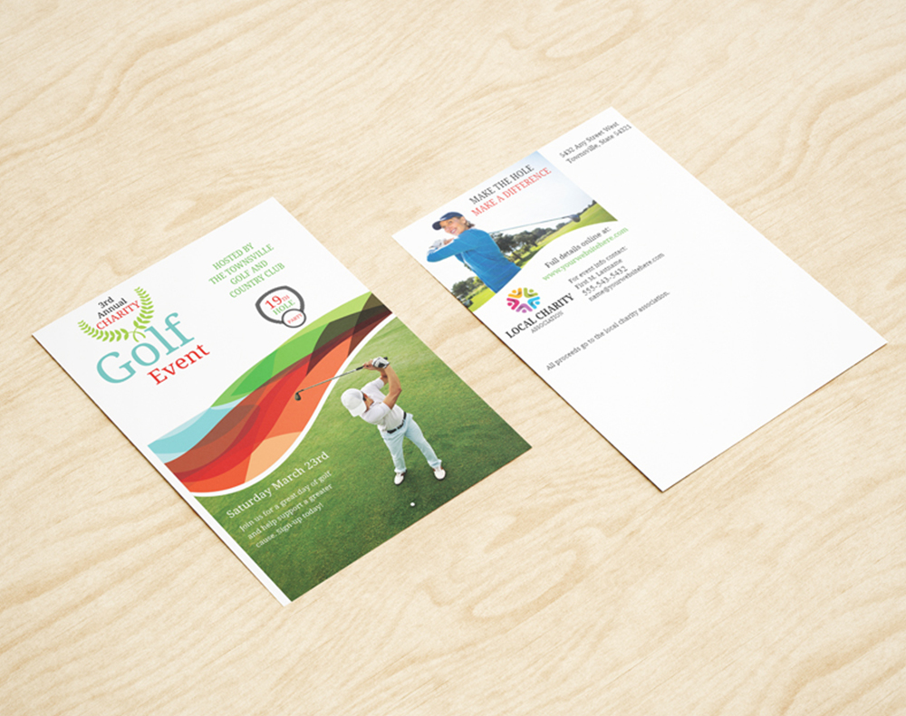 Ultra thick kraft postcards - Design Template