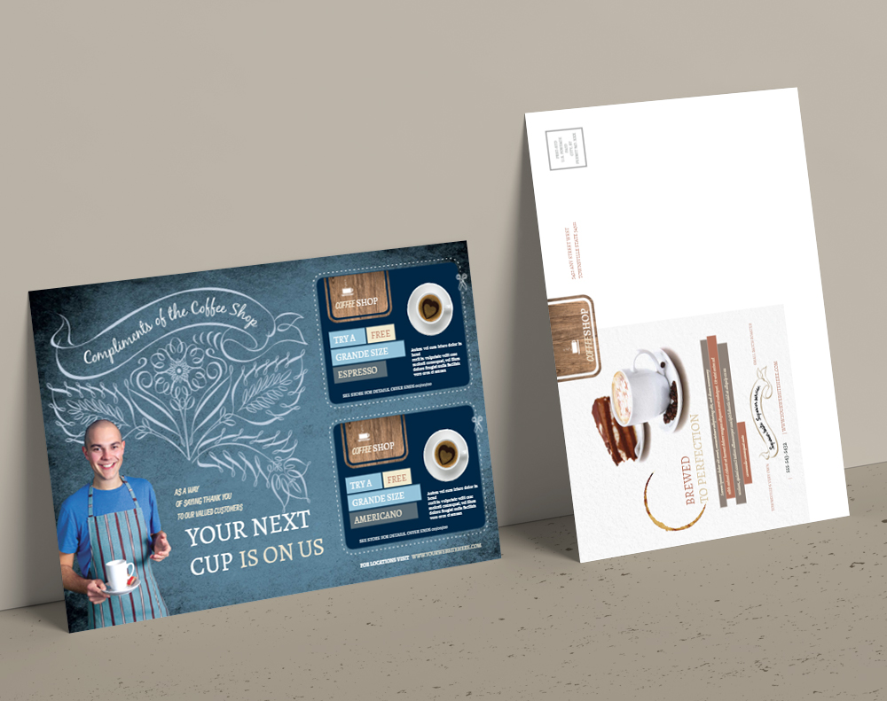 Ultra thick diamond glitter postcards - Design Template