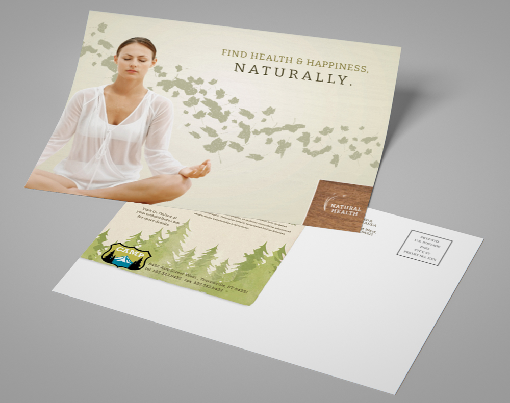 Ultra thick diamond glitter postcards - Design Template