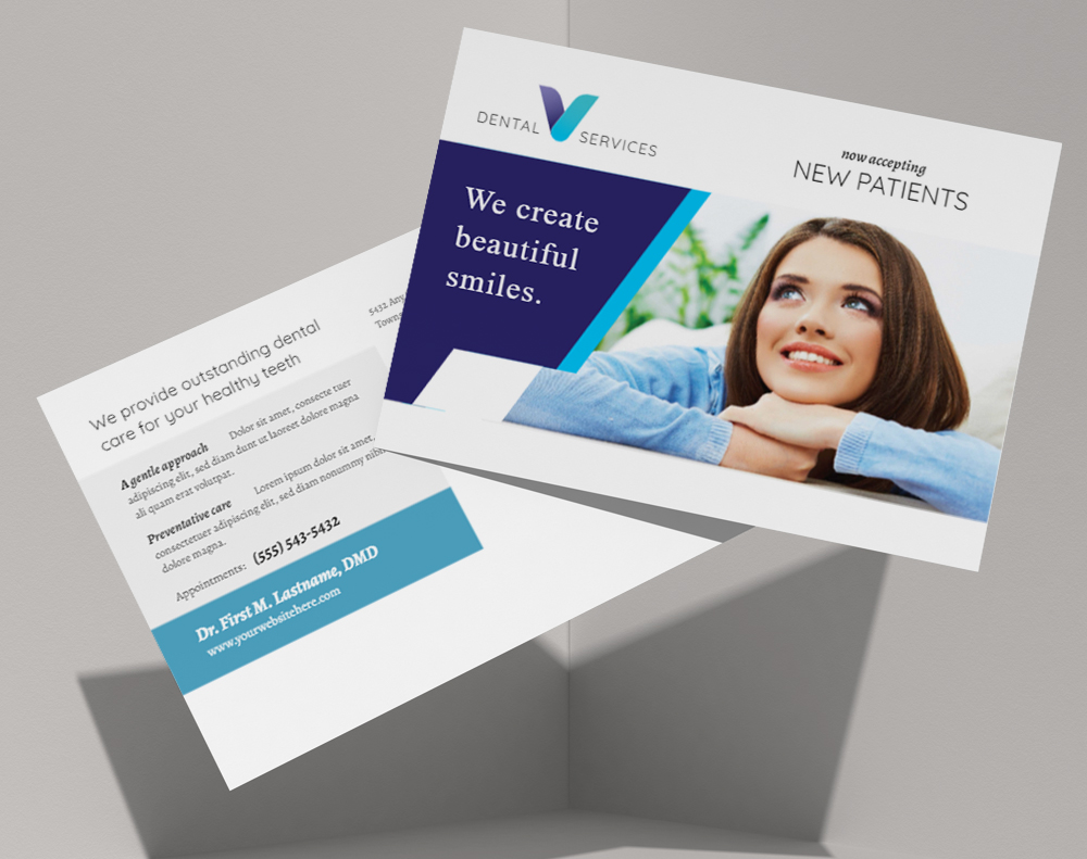 Ultra thick kraft postcards - Design Template