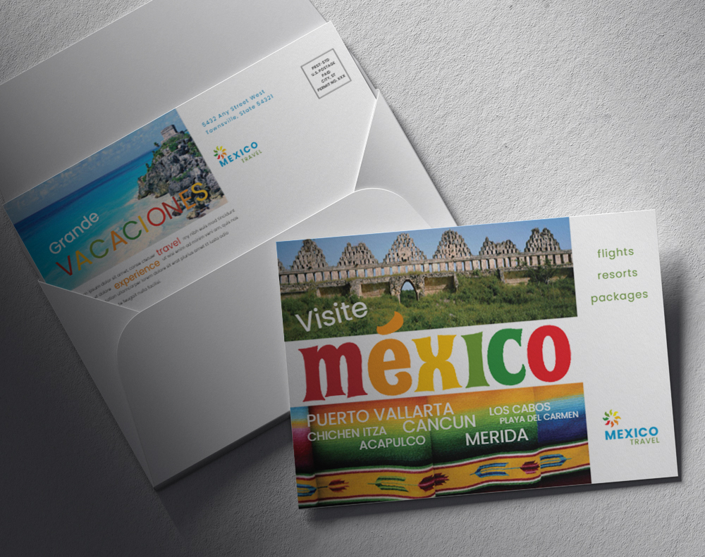 Black postcards - Design Template