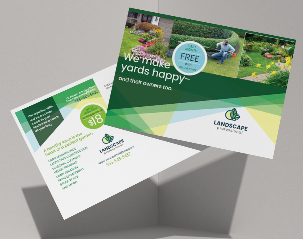 Ultra thick metallic pearl postcards - Design Template