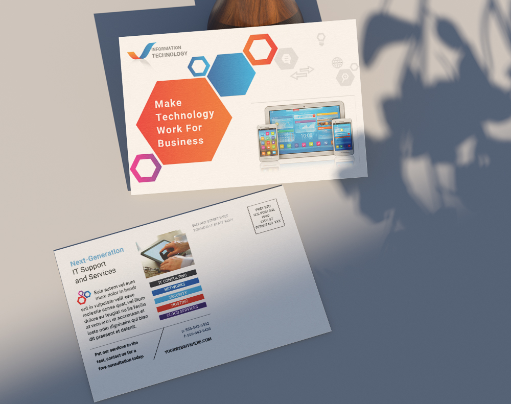 Black postcards - Design Template