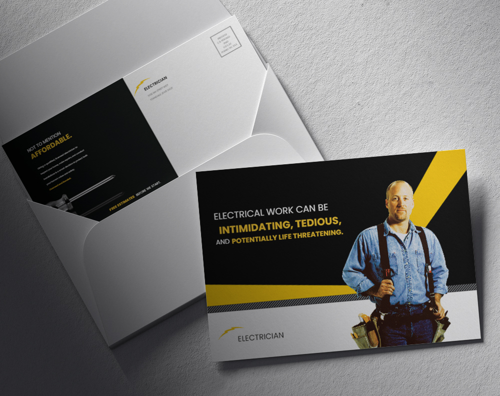 Soft touch postcards - Design Template