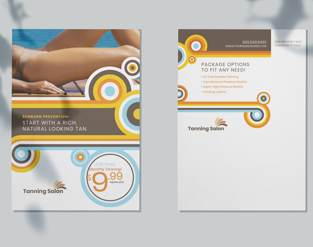 Kraft postcards - Design Template