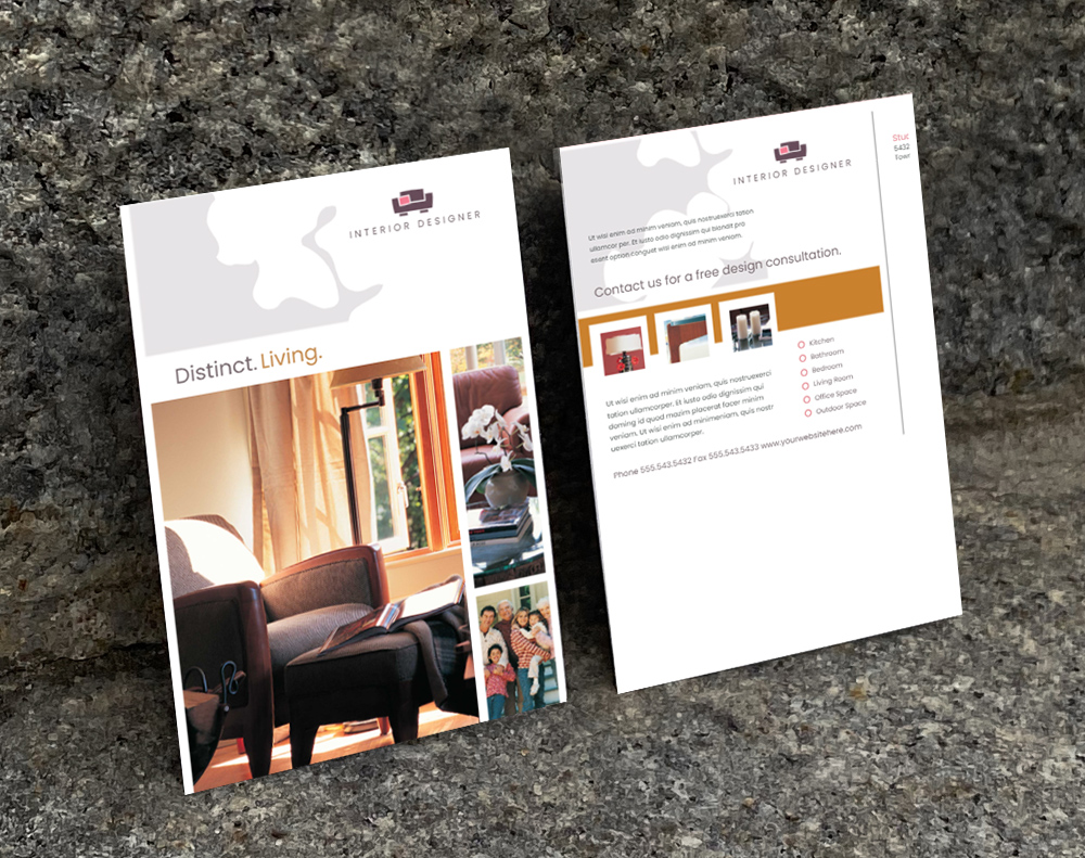 Ultra thick diamond glitter postcards - Design Template