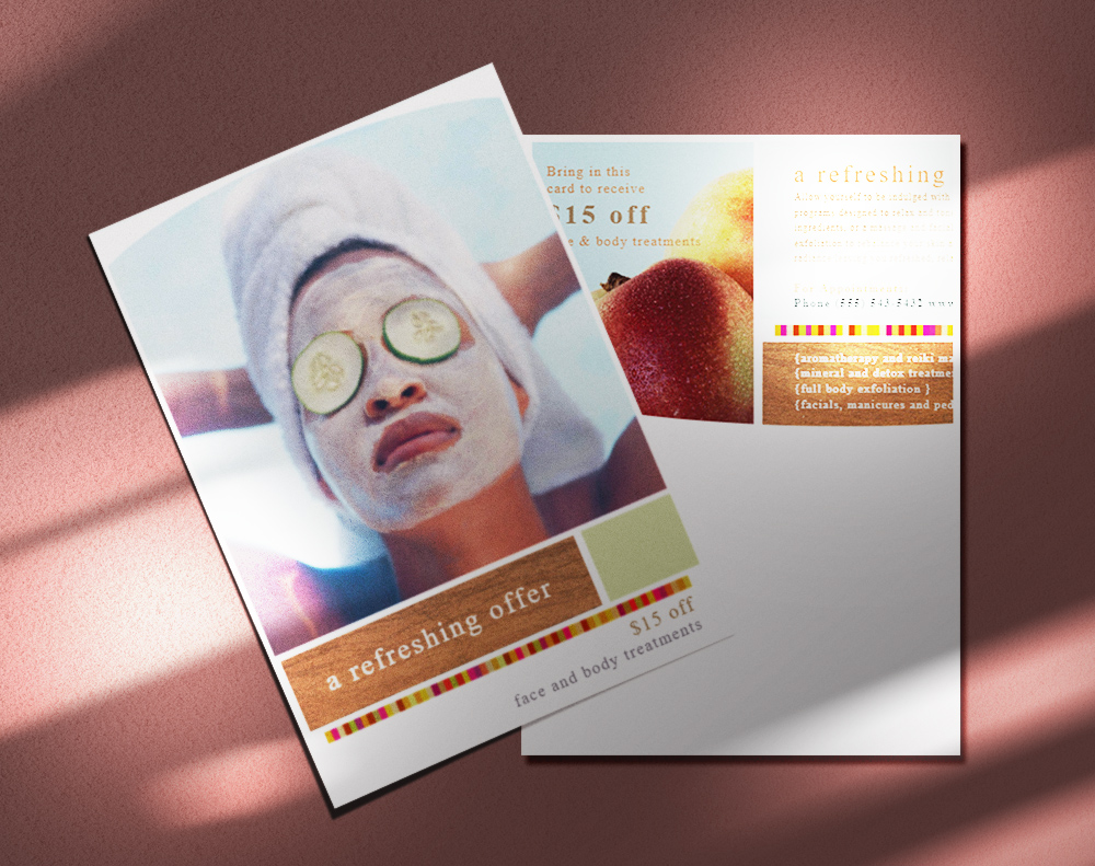 Black postcards - Design Template