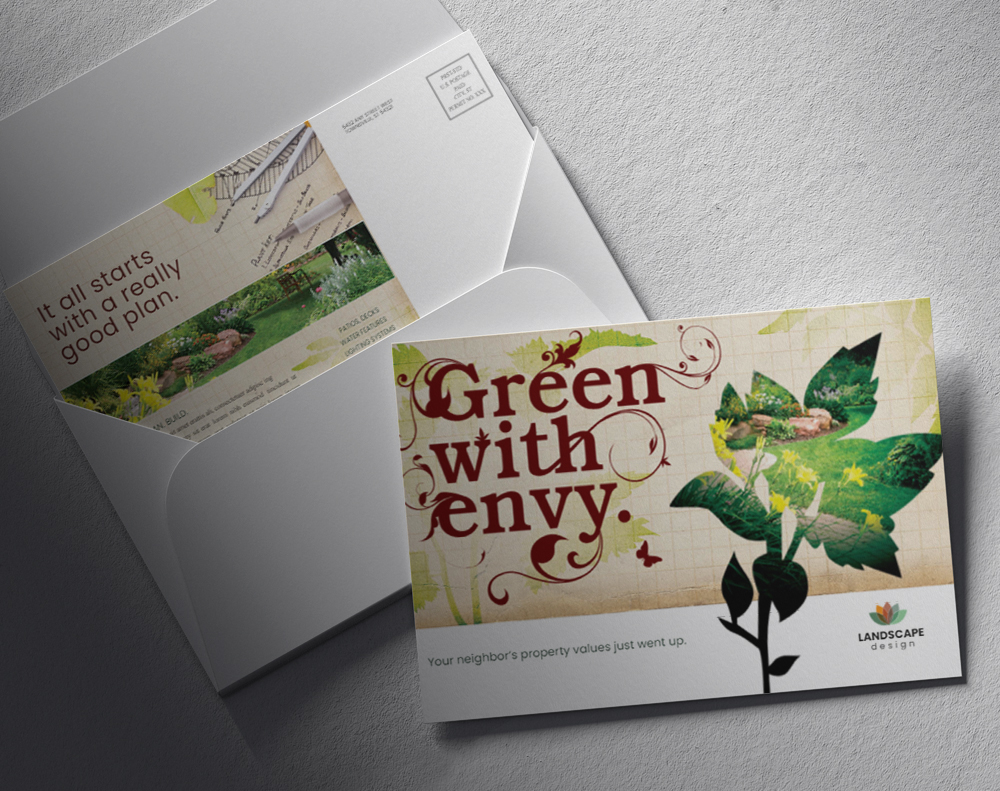 Kraft postcards - Design Template