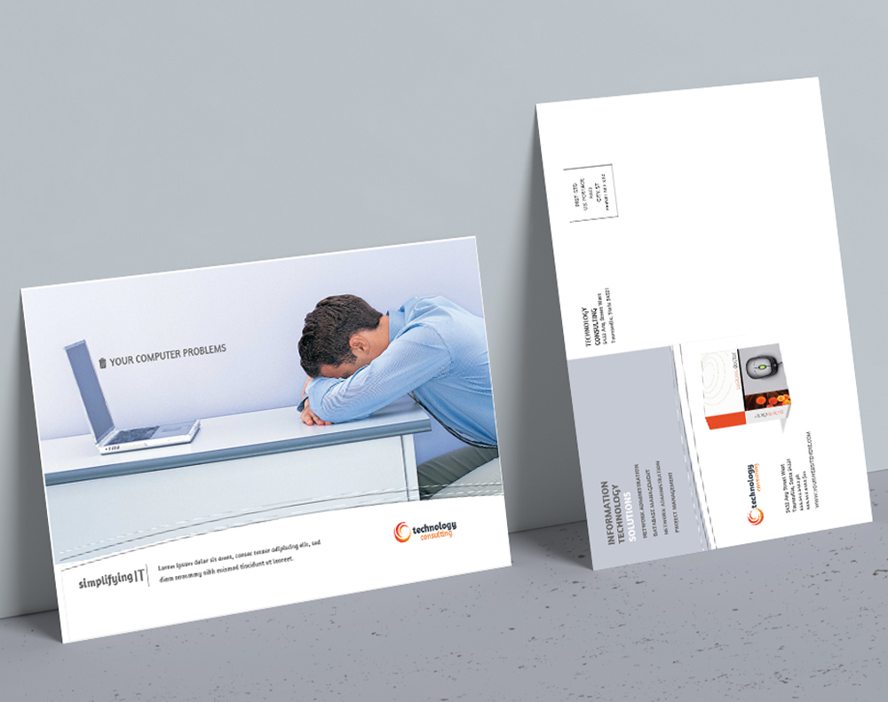 Soft touch postcards - Design Template