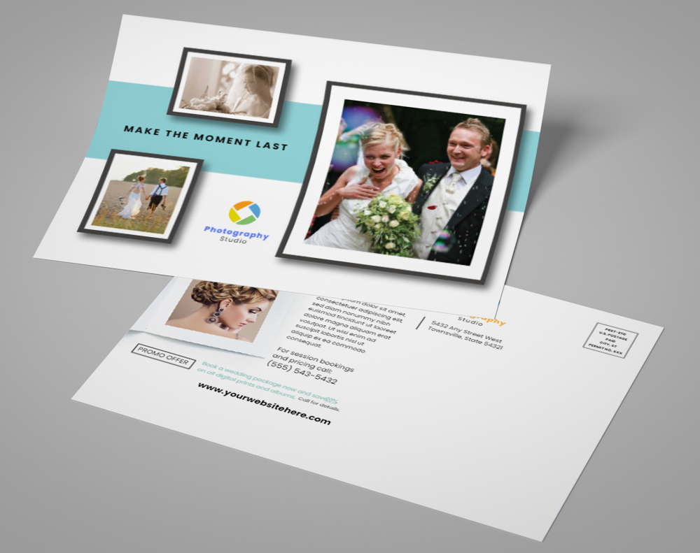 Ultra thick diamond glitter postcards - Design Template